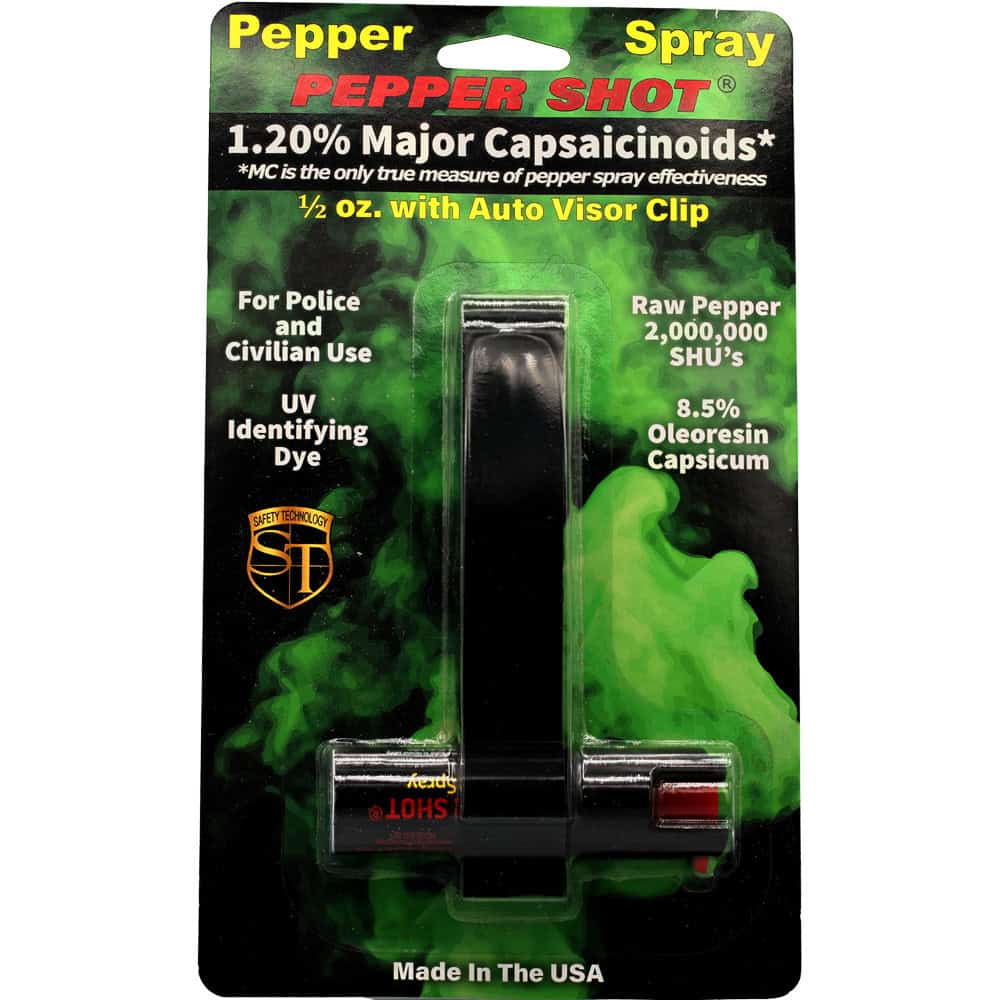 Pepper Shot 1.2% MC 1/2 oz w/Auto Visor Clip - Image 4